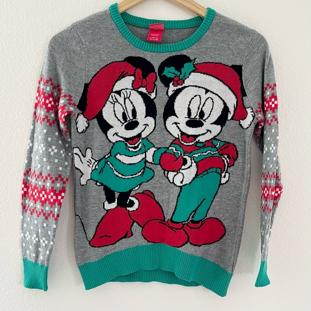Disney Mickey and Minnie Christmas Holiday Sweater